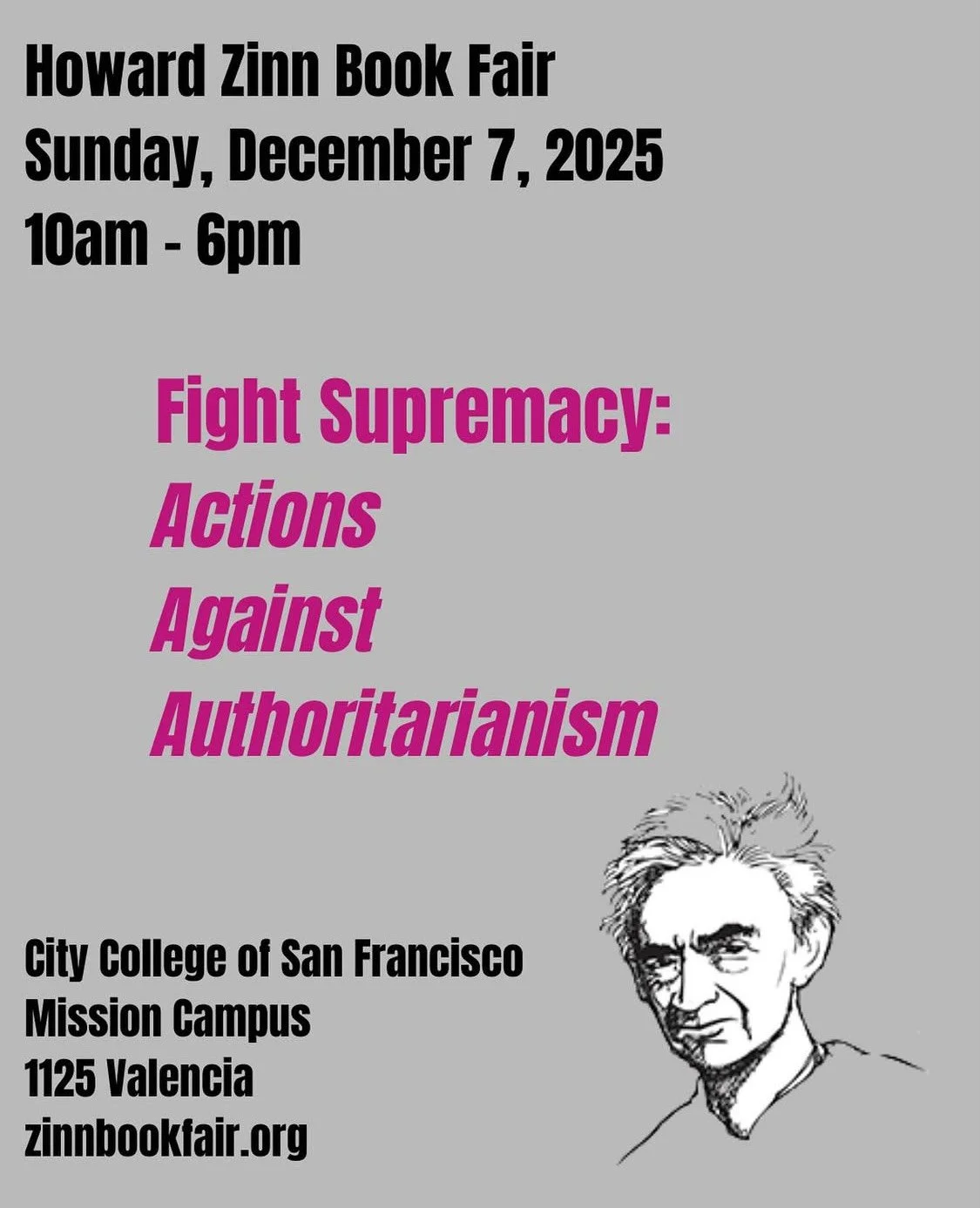 Save The Date: Howard Zinn Book Fair
