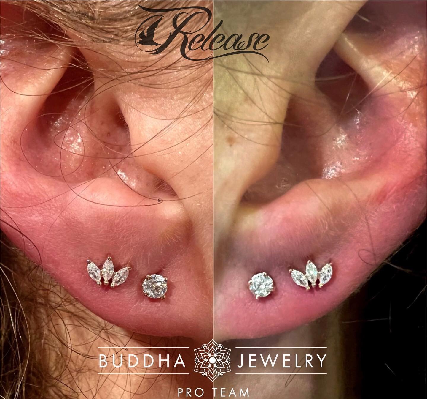 Don&rsquo;t forget that every Tuesday we offer Buy one, get one free on piercing fees! 
Here&rsquo;s one from earlier today where our client took advantage of that deal not once, but twice, getting 4 piercings total, waiving 2 piercing fees and decki