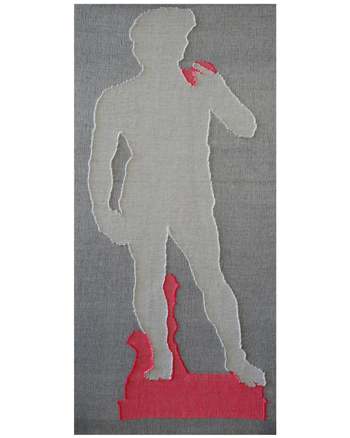 David, 2022
26&quot; x 54&quot;

#weaver #weaving #michelangelo #david