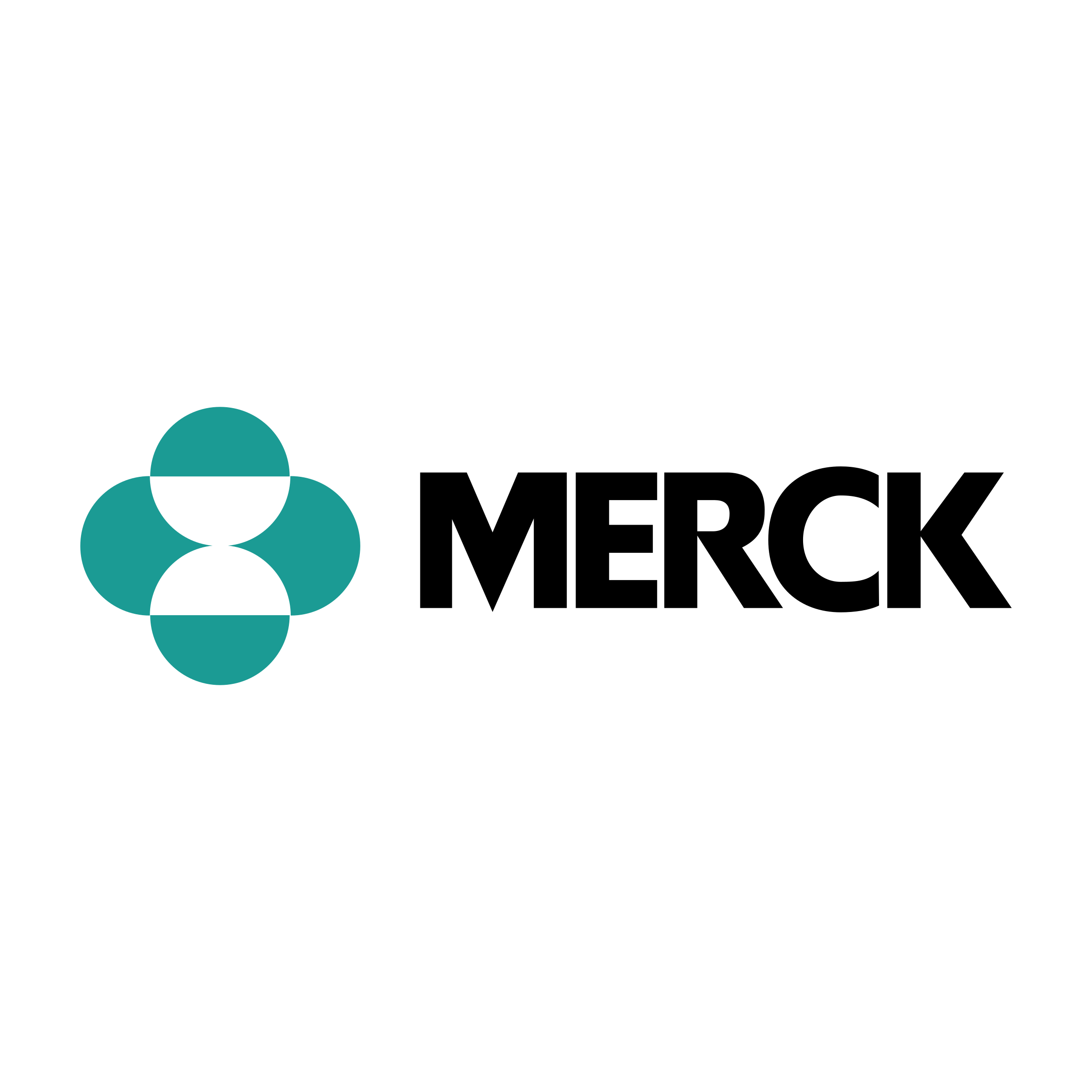 Illustration of four teal circles around a black human icon, representing a social connection or network.