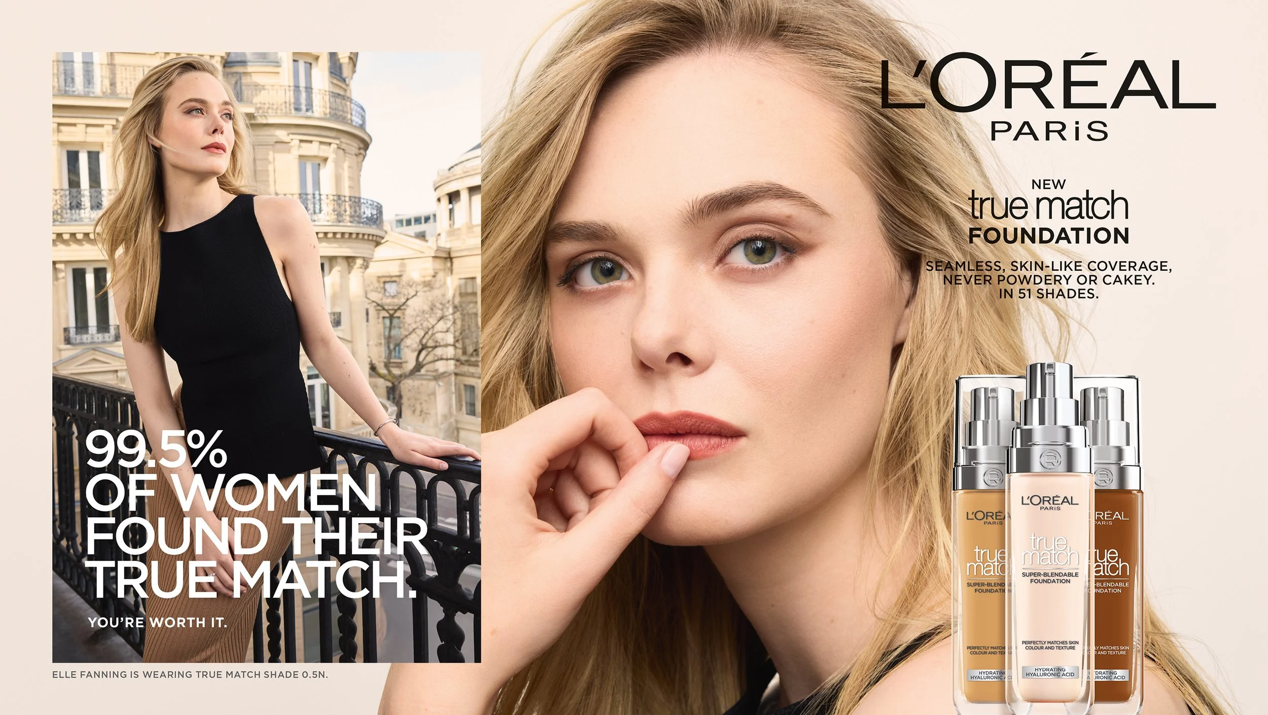 L'OREAL TRUE MATCH X ELLE FANNING