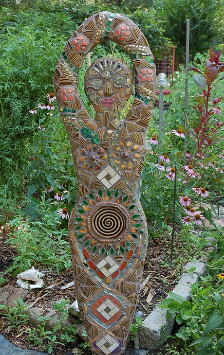 Earth Goddess-Front Going to NC Botanical Garden Sculpture Show