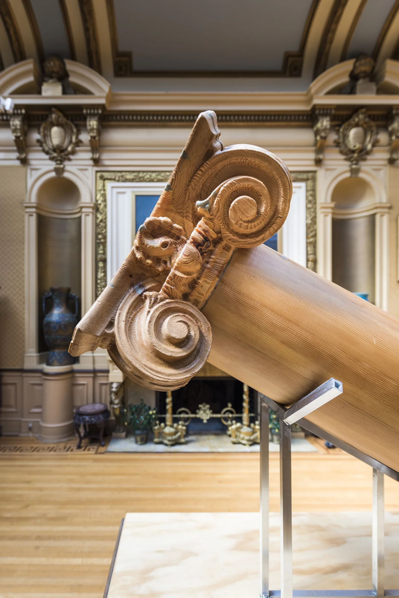 The Story As We Know It. Detail of column finial. 