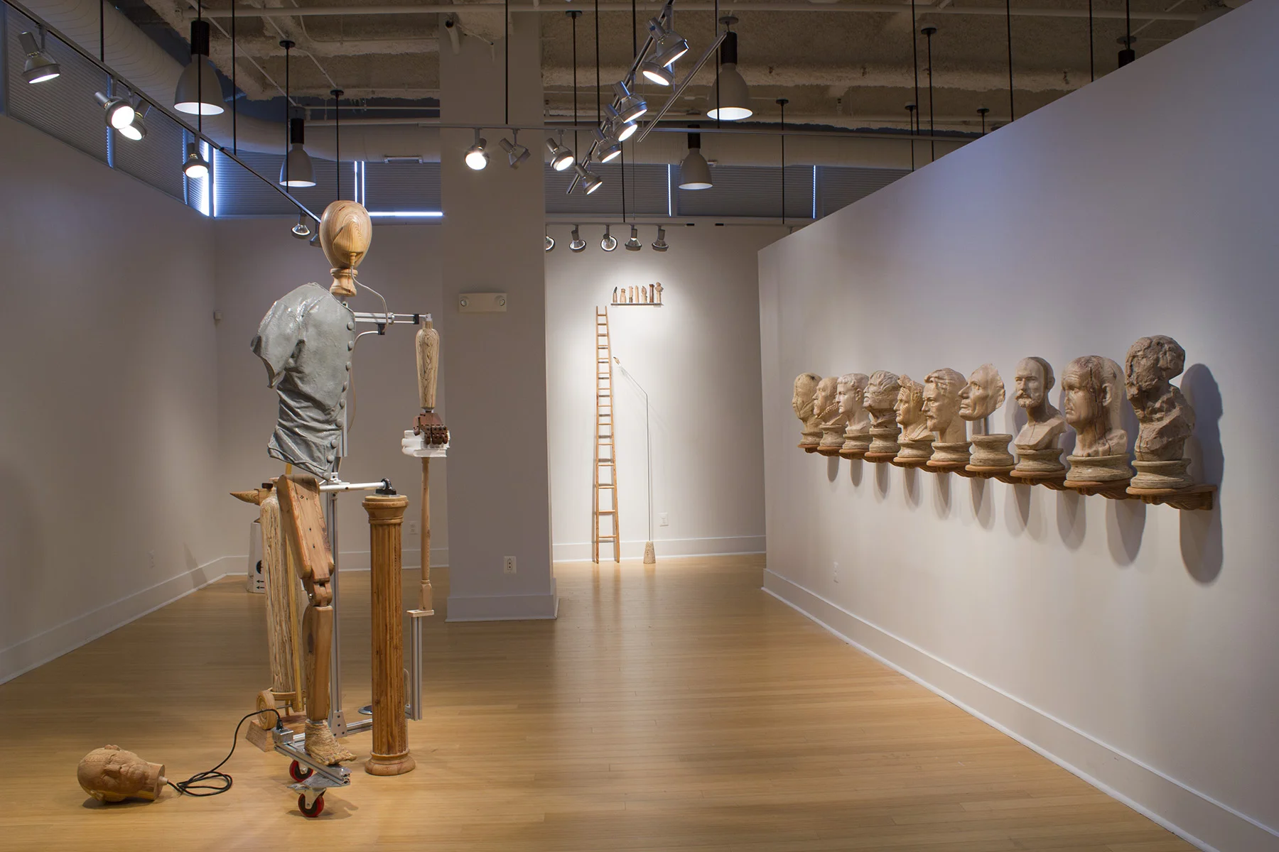 Works from A State of Permanent Discontent as installed at the Kaplan Gallery, VisArts, Rockville, MD. 