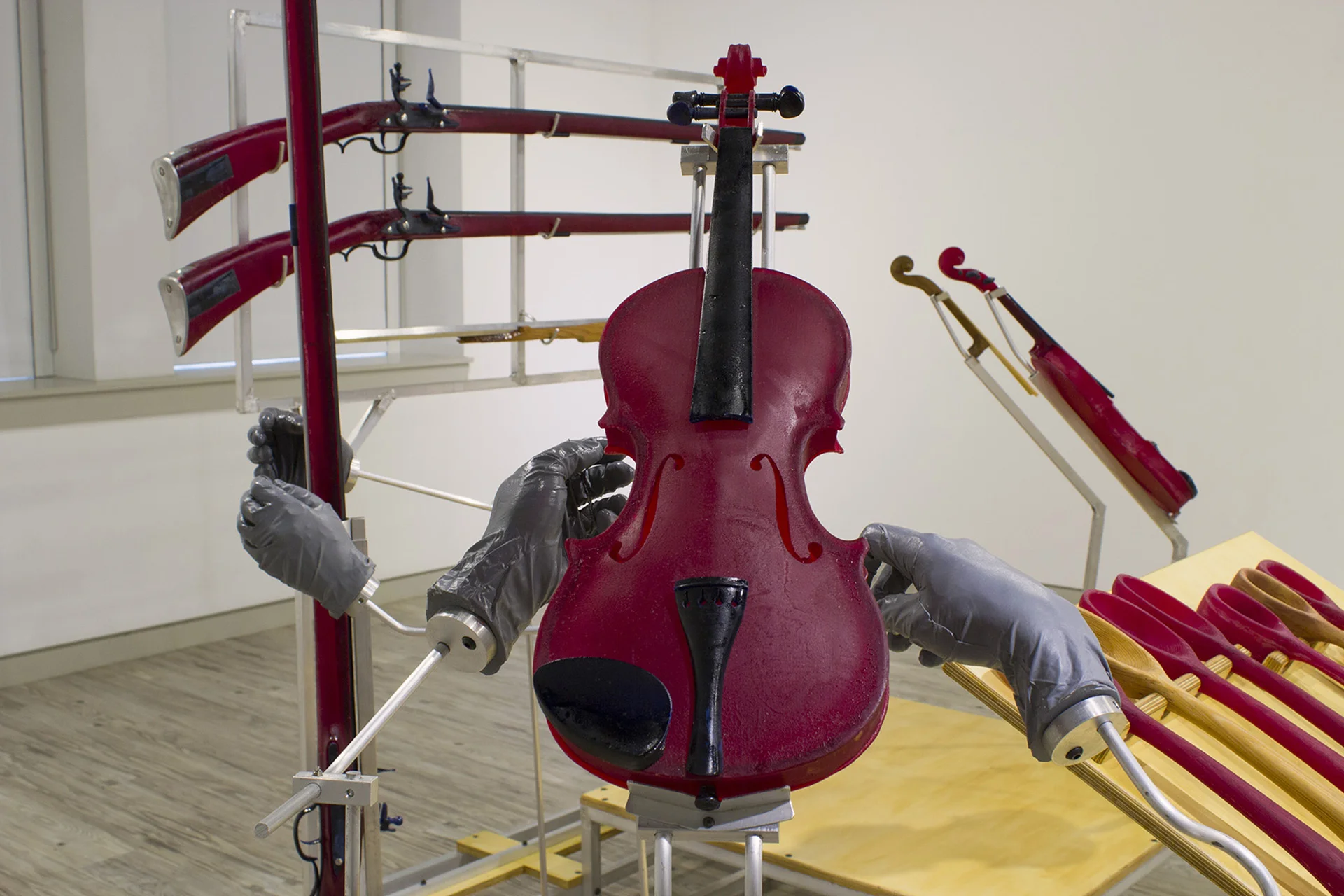  Detail of  And Through These Gathered Objects , 2016. 