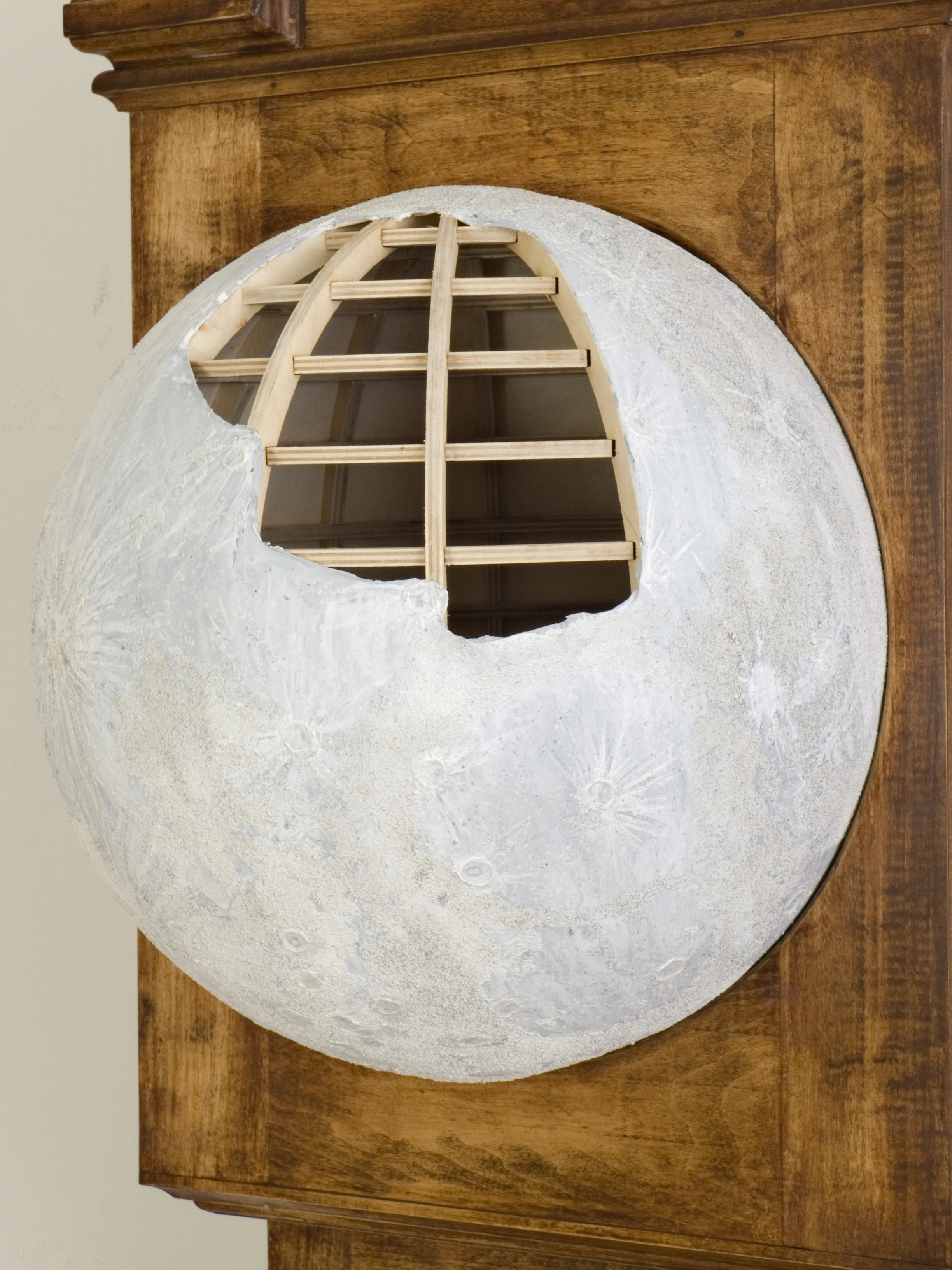 The Long Journey, 2011. Detail of moon model.