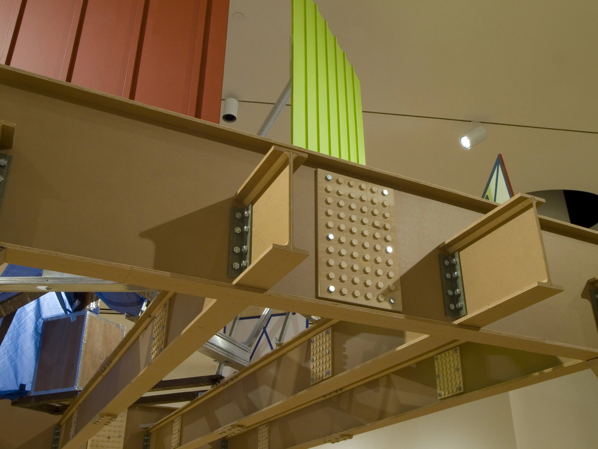 Detail of Untitled (Set for a Homestead), as installed at the Pennsylvania Academy of the Fine Arts. This work was produced for the exhibition HERE . 