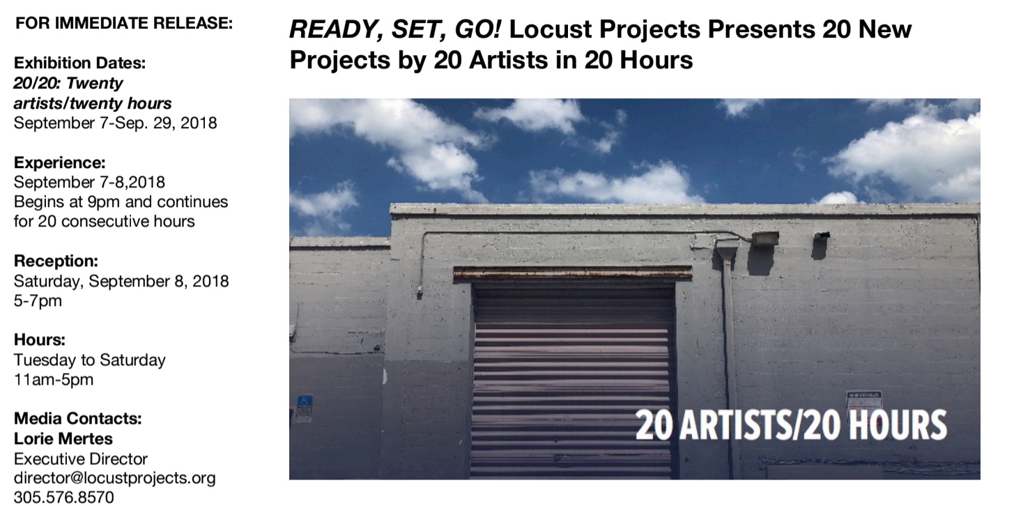 20/20 Exhibition at Locust Projects, Miami