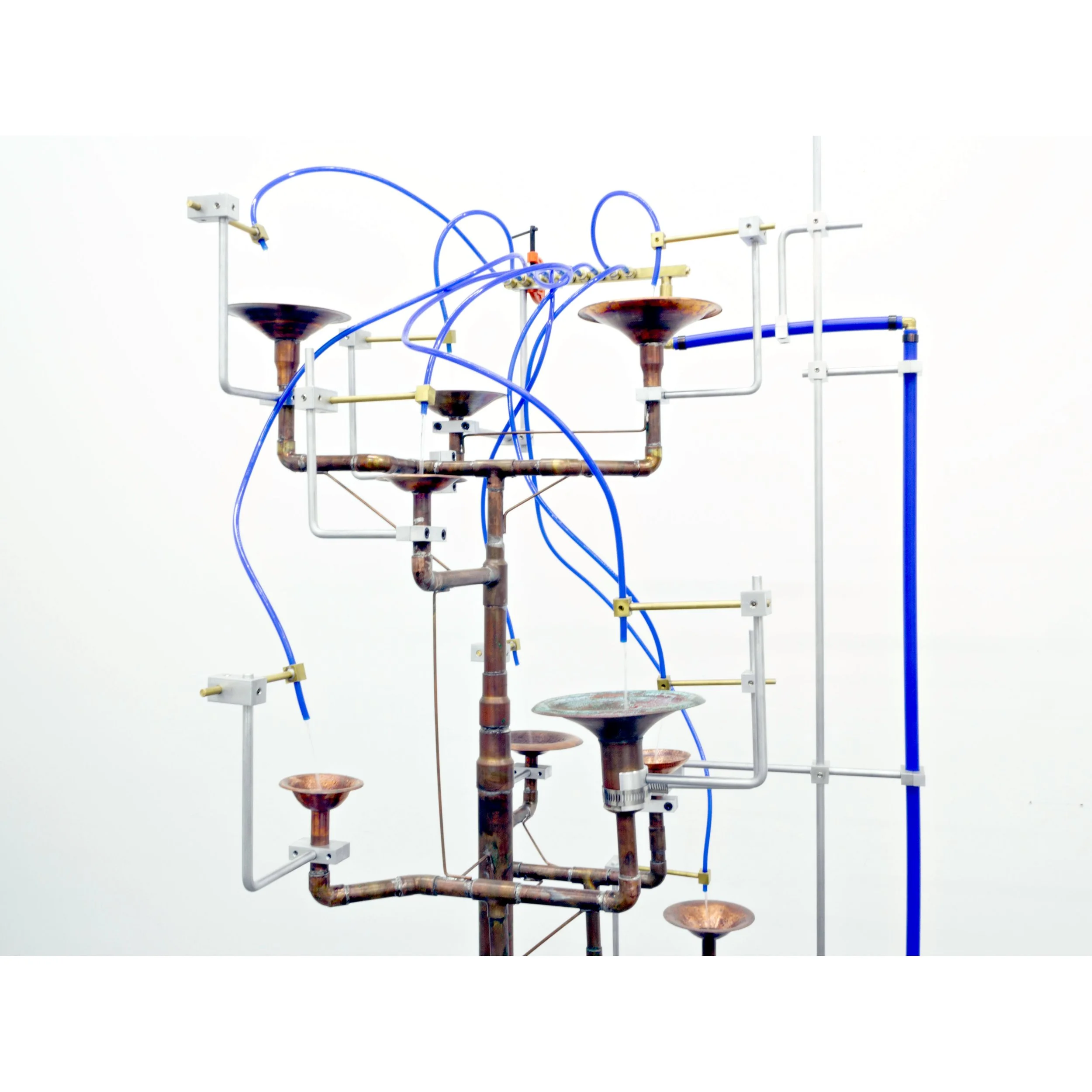   Provisional System IV (A Very Human Impulse) , 2024.  Detail of funnel system.  