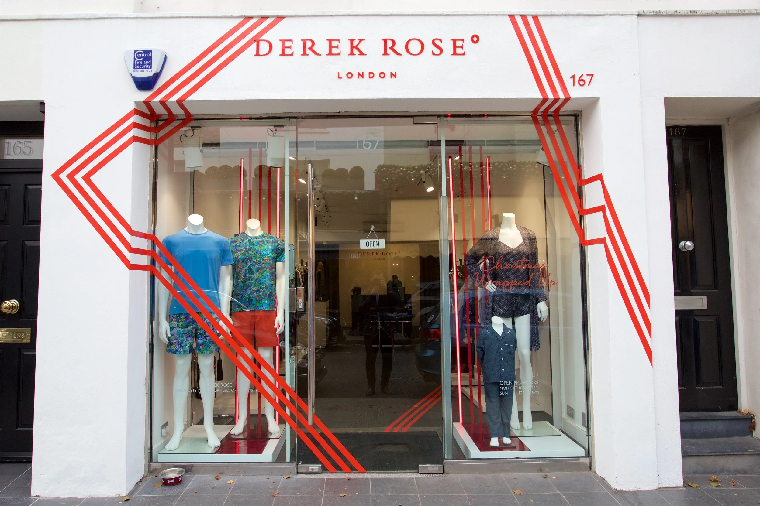Shopping for essentials at Derek Rose
