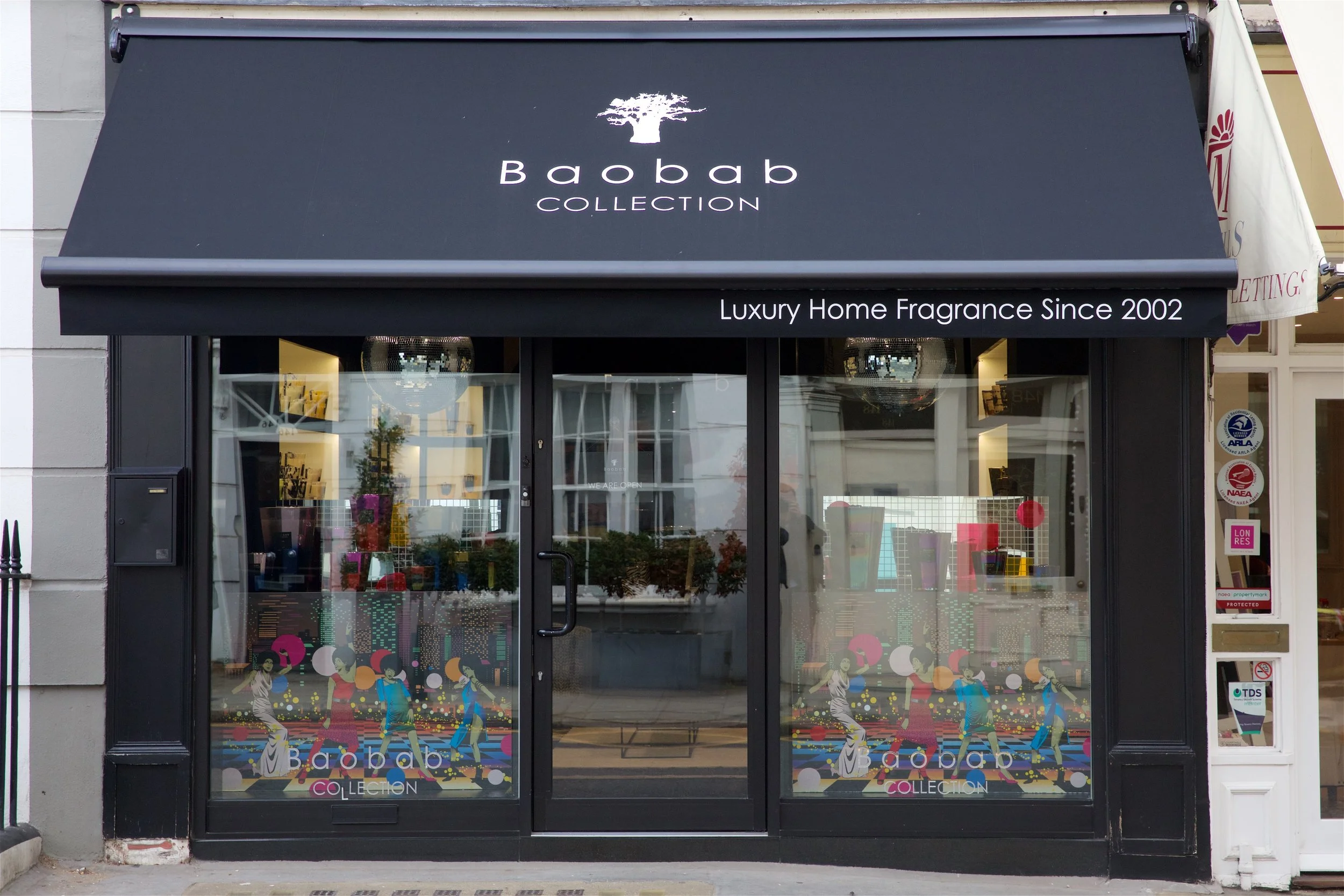 Luxury candles at Baobab