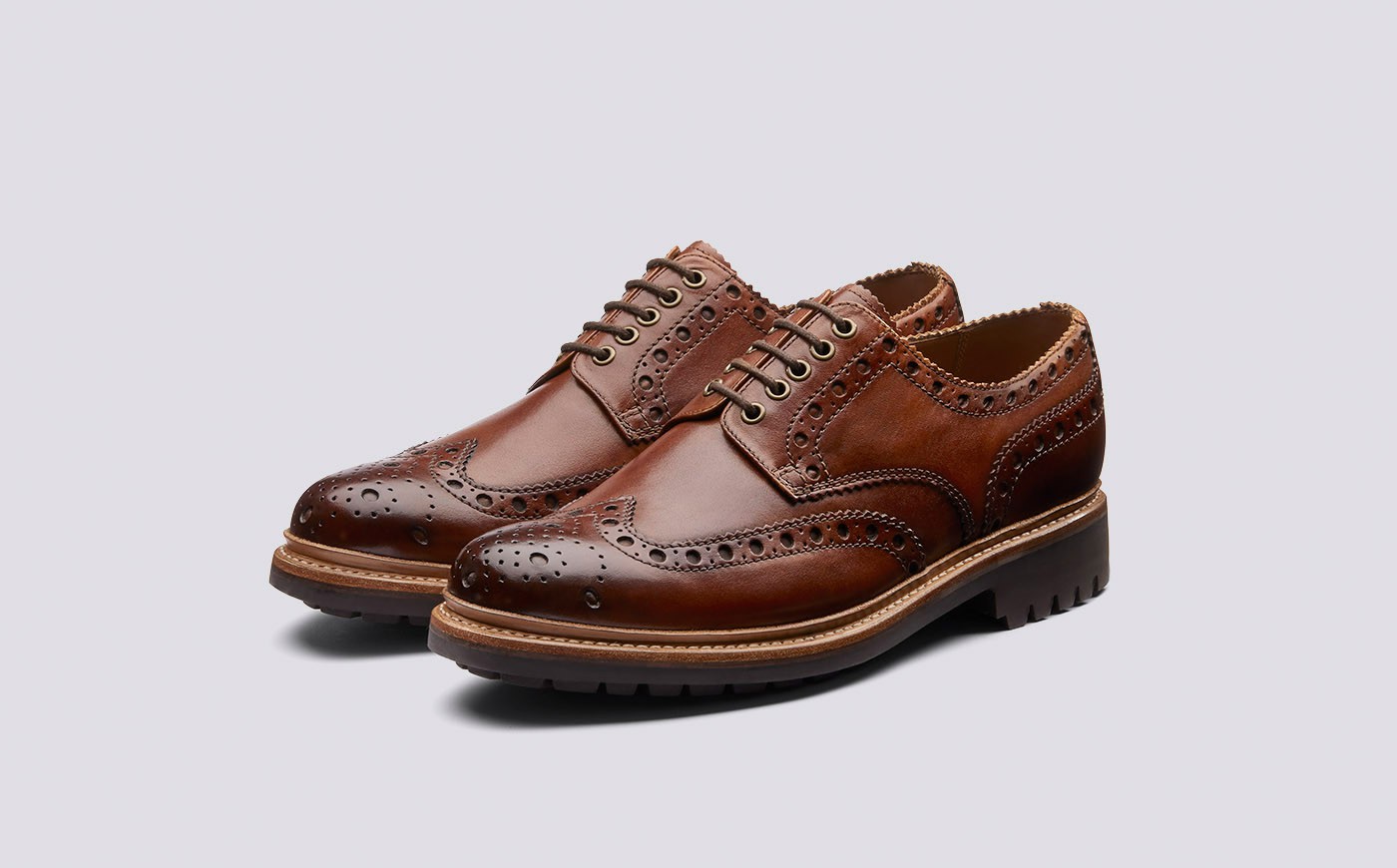 Grenson archie tan shop