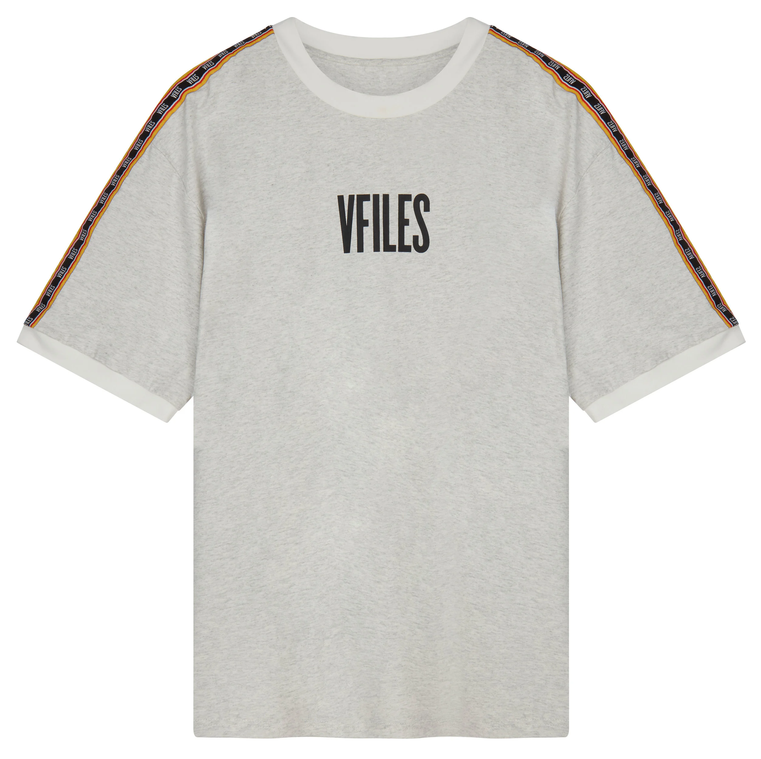 ASOS VFILES LOGO T-SHIRT IN GREY WITH TAPING £55.jpg