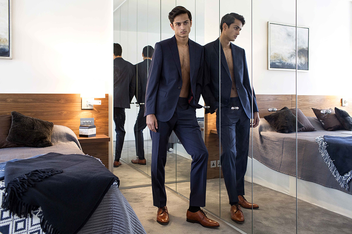 Suit – Richard James Mayfair , pocket square– Thom Sweeney , shoes - John Lobb