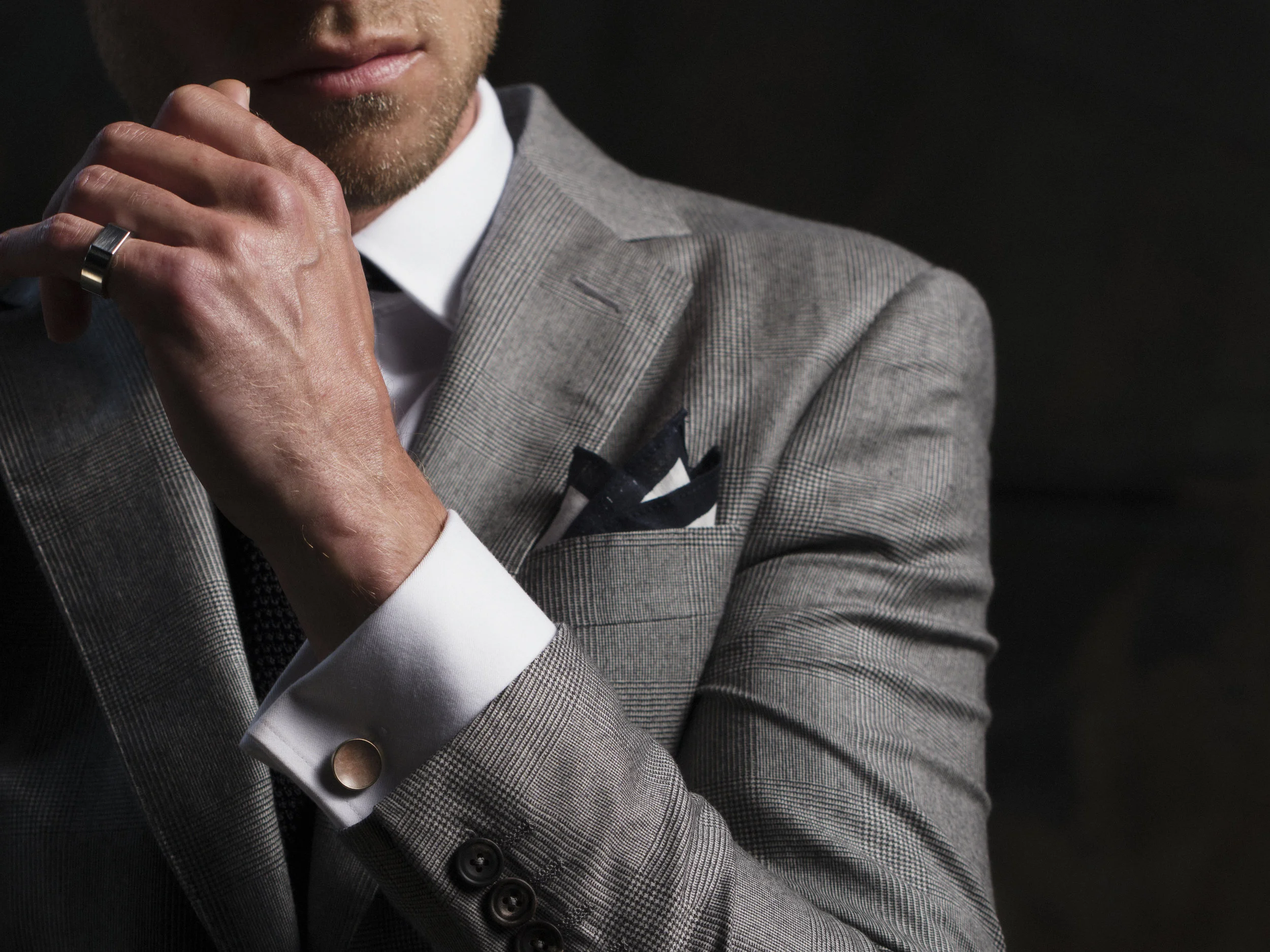 NEW Alice Made This Silver Signet Ring Patina Cufflinks Salmon Pink.jpg