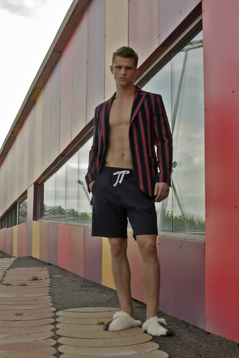 Jacket - Messagarie , shorts - Nike , shoes - stylist's own