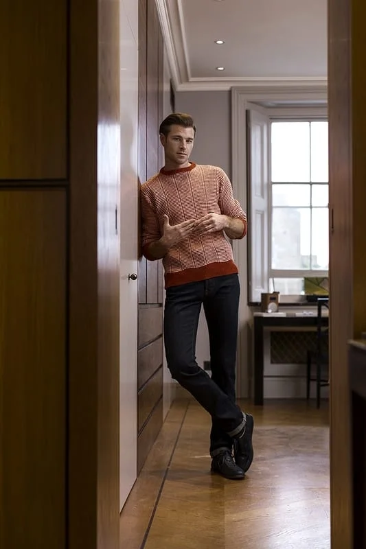 Knitwear & – Denim – Richard James , Sneakers – JM Weston