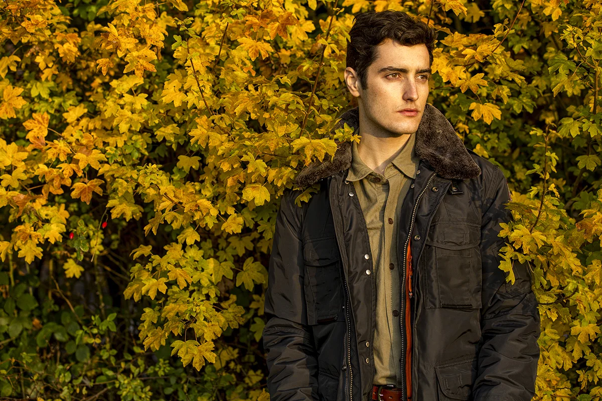 Jacket – Parajumpers , Denim – R.M. Williams , Shirt – Whistles , Belt – R .M. Williams , Shoes – Blundstone