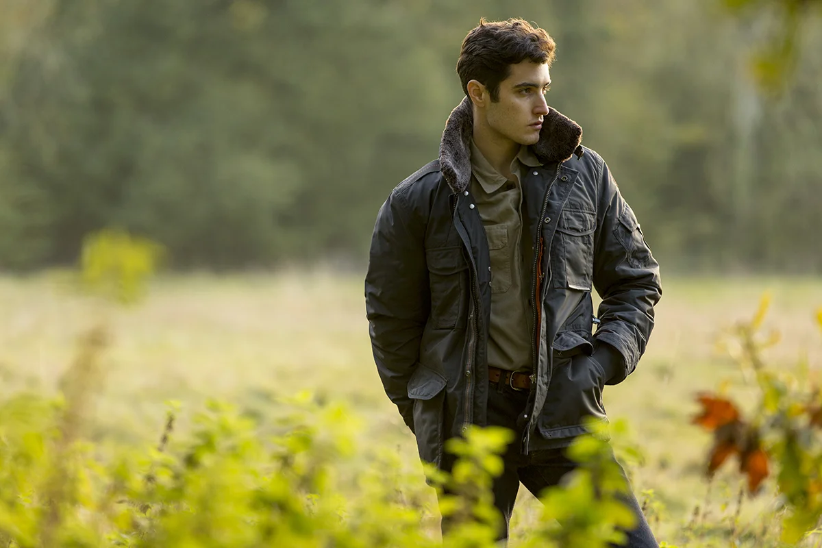 Jacket – Parajumpers , Denim – R.M. Williams , Shirt – Whistles , Belt – R .M. Williams , Shoes – Blundstone