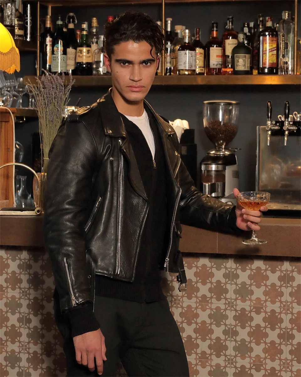 Jacket - Stylist’s own, Knit - Paolo Pecora , T-shirt - Zara , Trousers - Ann Demeulemeester