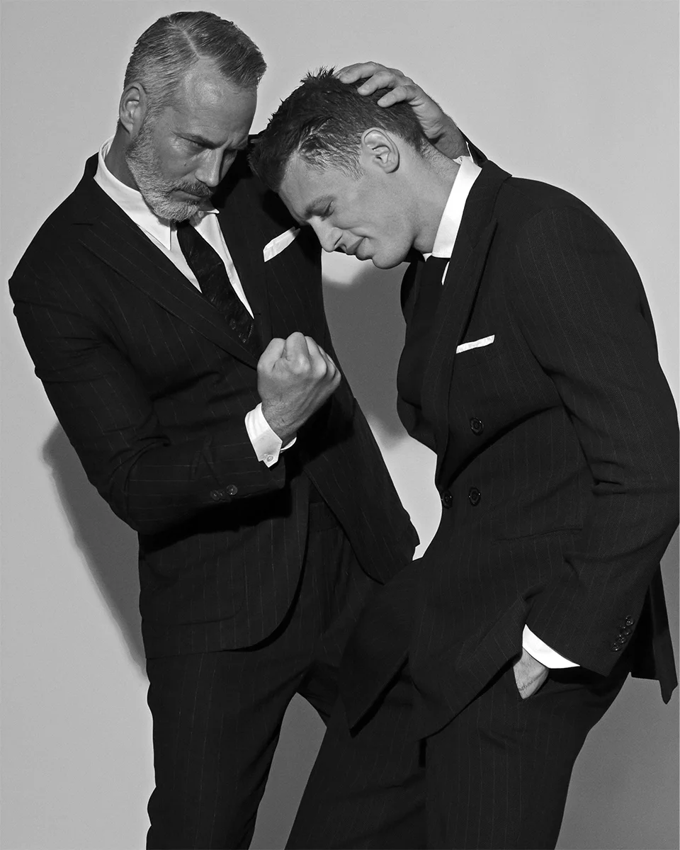 Trey and Dani wear total looks by Ermenegildo Zegna