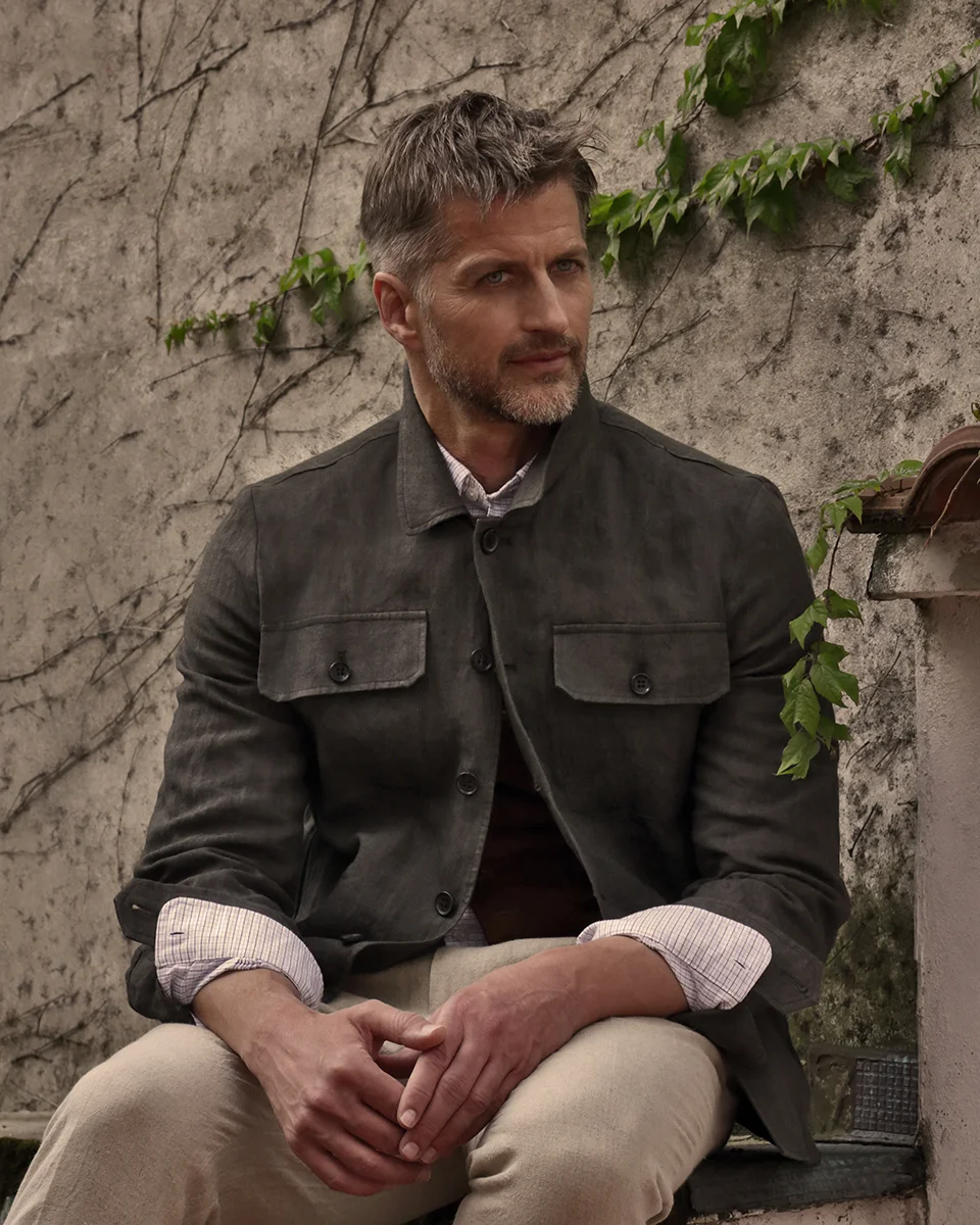 Jacket & trousers - Drumohr , Shirt - Brooks Brothers