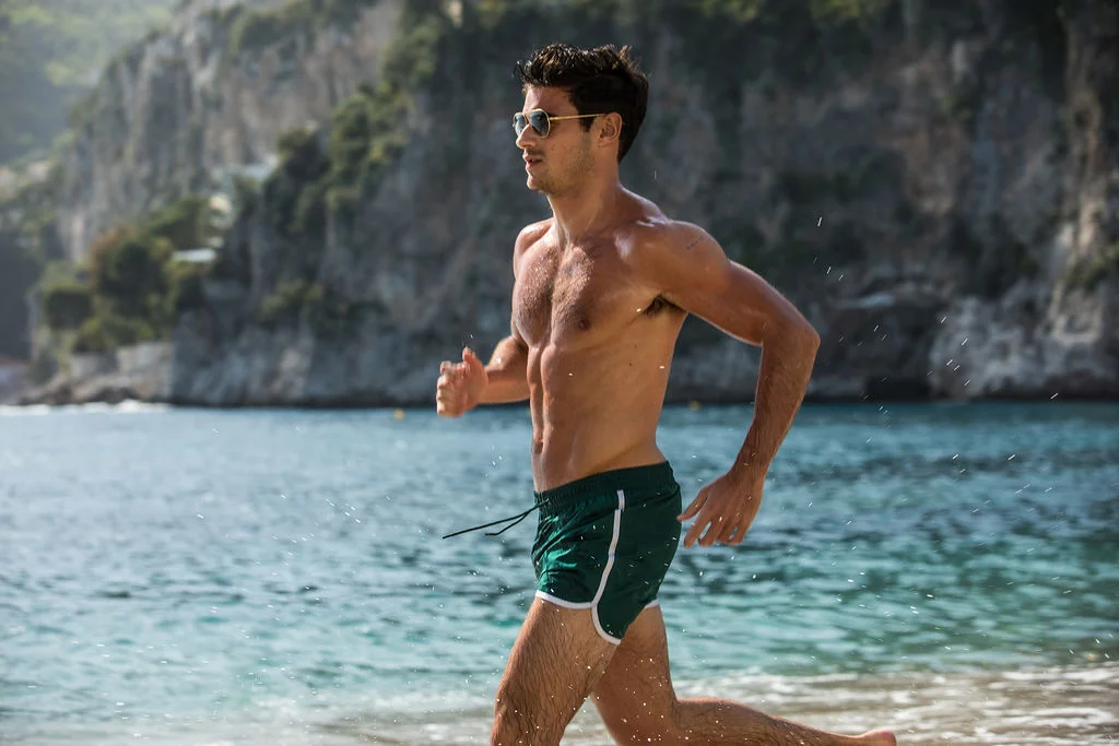 Paul wears Weekday shorts & Ace and Tate shades