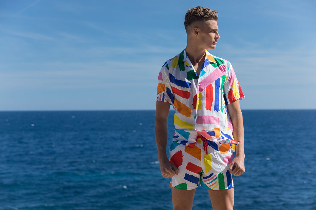 Harry wears Vilebrequin x Jean-Charles de Castelbajac