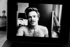 Editorial of male model Tucker Des Lauriers photographed in isolation