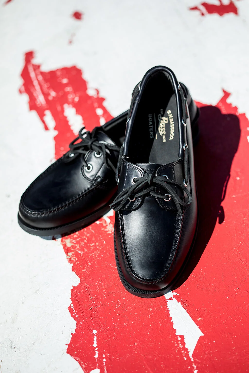 gh bass men's boat shoes