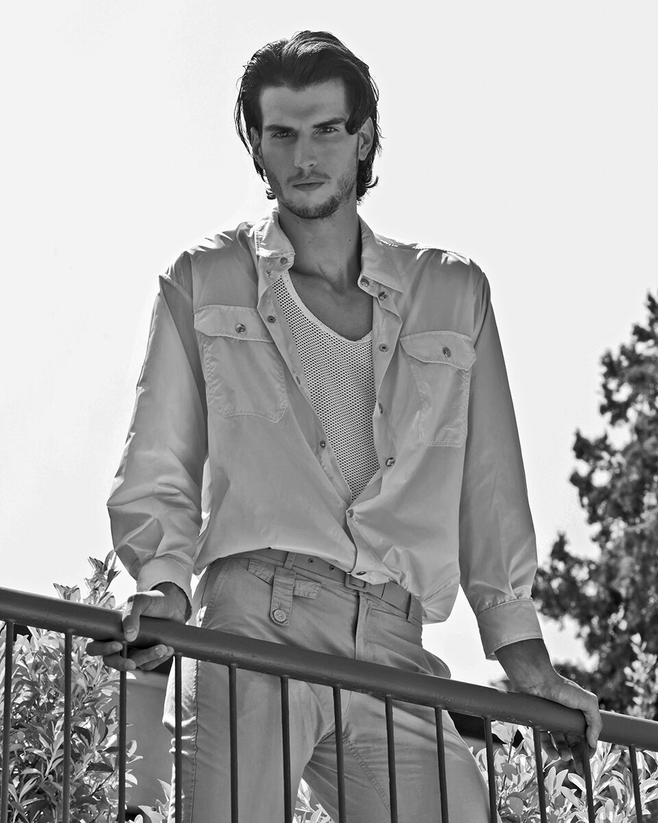 Editorial of male model Samuele Caffi by photographer Marco Marezza for ...