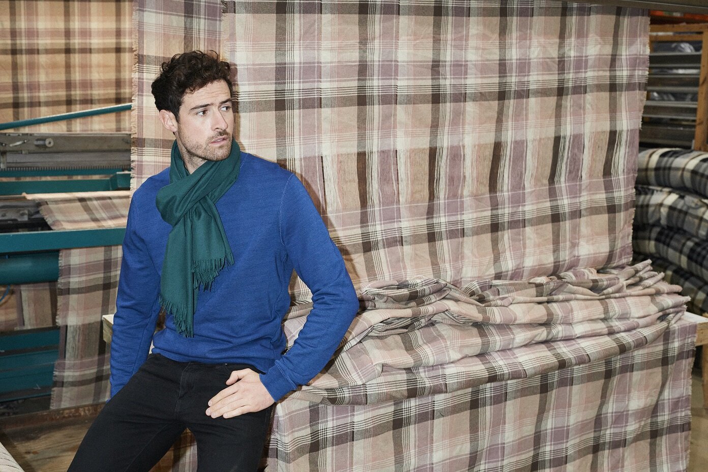 Luxury scarves for men for spring 2021 from Joshua Ellis — The