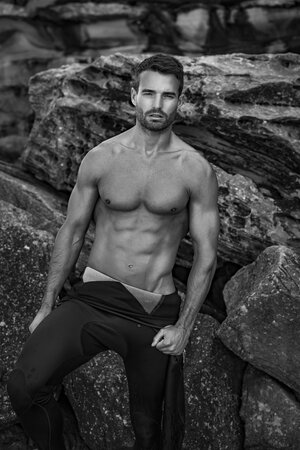 Male model Nick Bosher at Scoop Management by photographer Pat Supsiri ...
