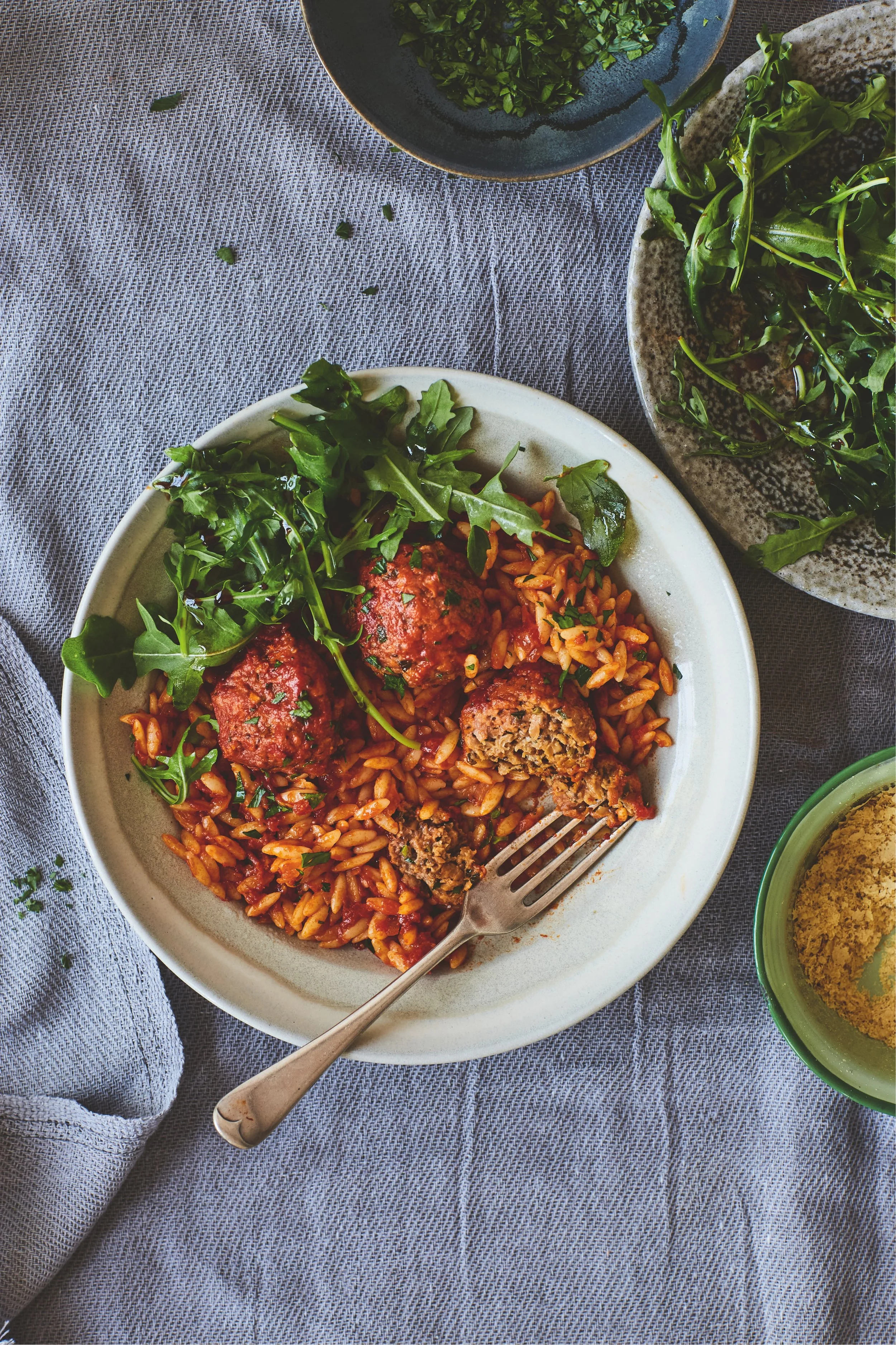 BOSH! Orzo meatballs 
