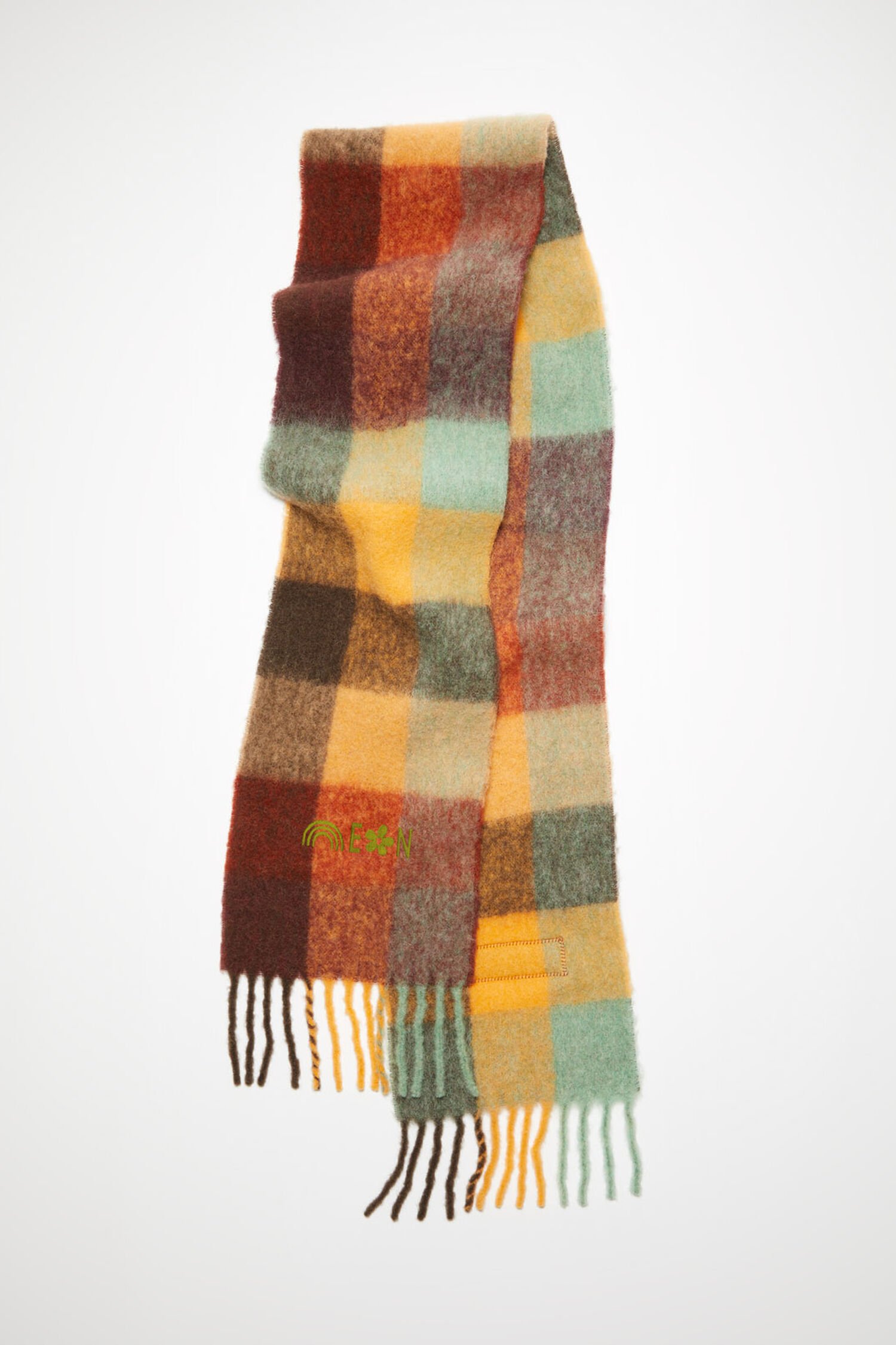 Blanket scarf - Acne Studios mohair checked scarf - £250