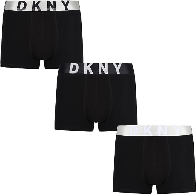 Boxers - DKNY boxers with branded metallic waistband - £37