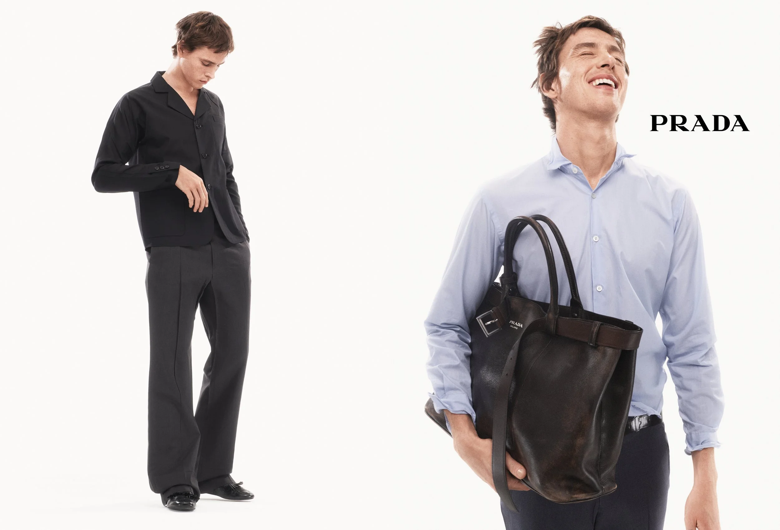 Harris Dickinson Stars in Prada’s Spring/Summer 2025 Campaign