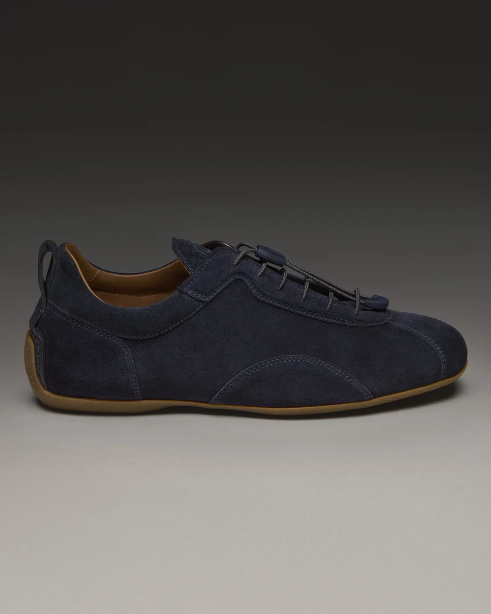 Dunhill Lace-Up Casual Suede Sneakers Dark Blue Dunhill Men main image 3