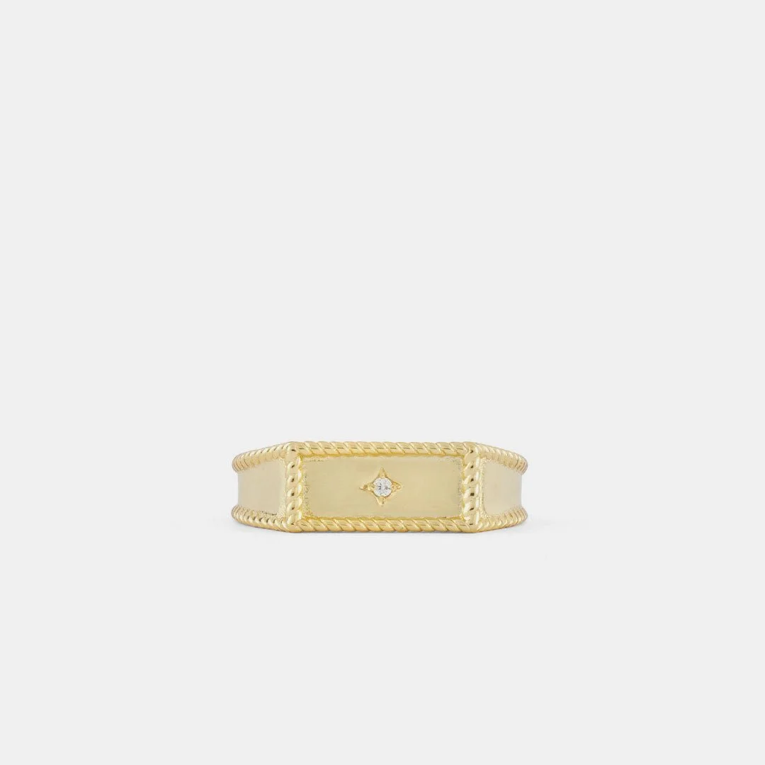 Serge DeNimes Gold Moonlight Ring - £89.00
