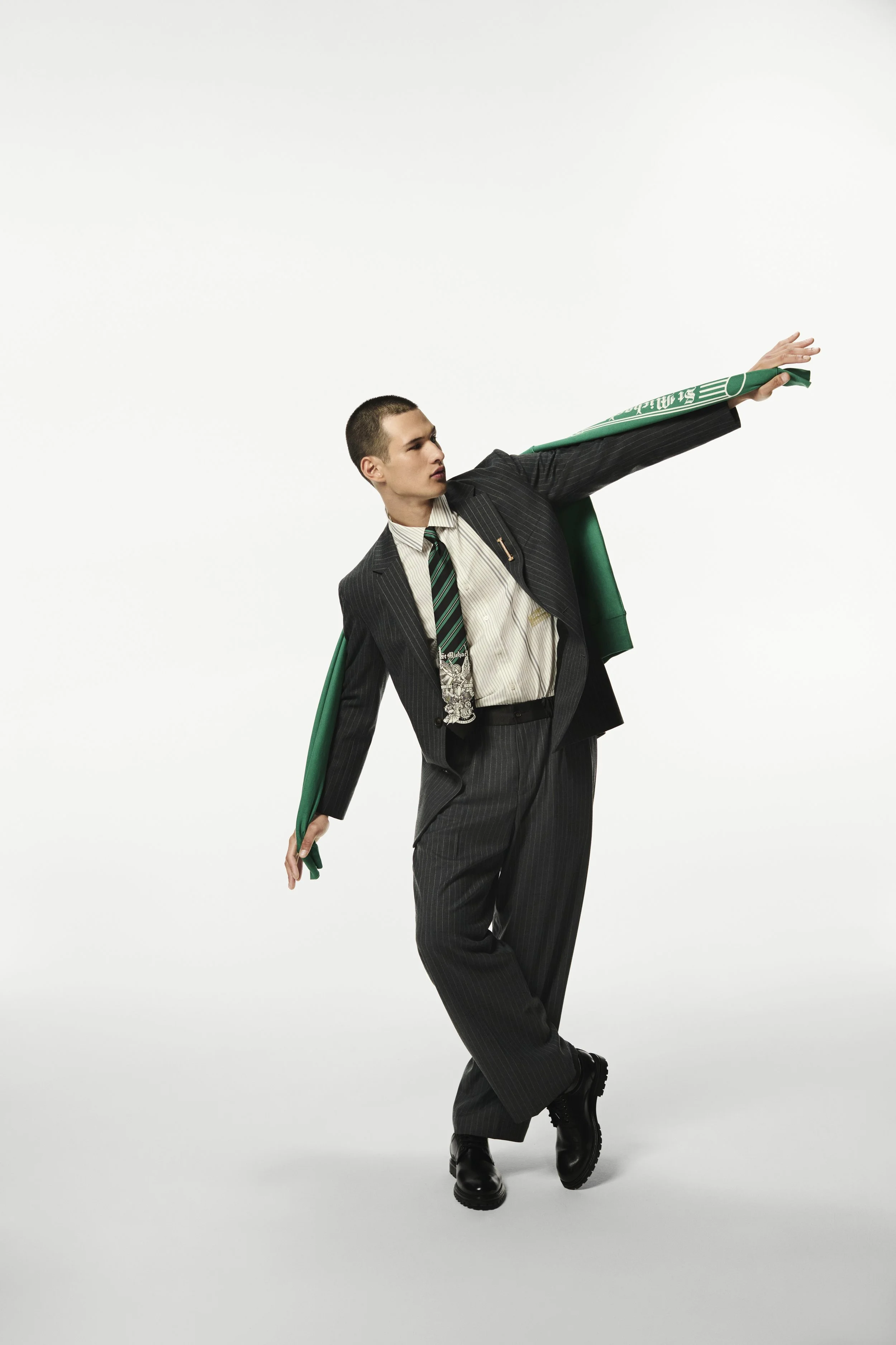M&S x Aries Pinstripe Blazer, Pinstripe Trousers, Shirt, Silk Tie.jpg