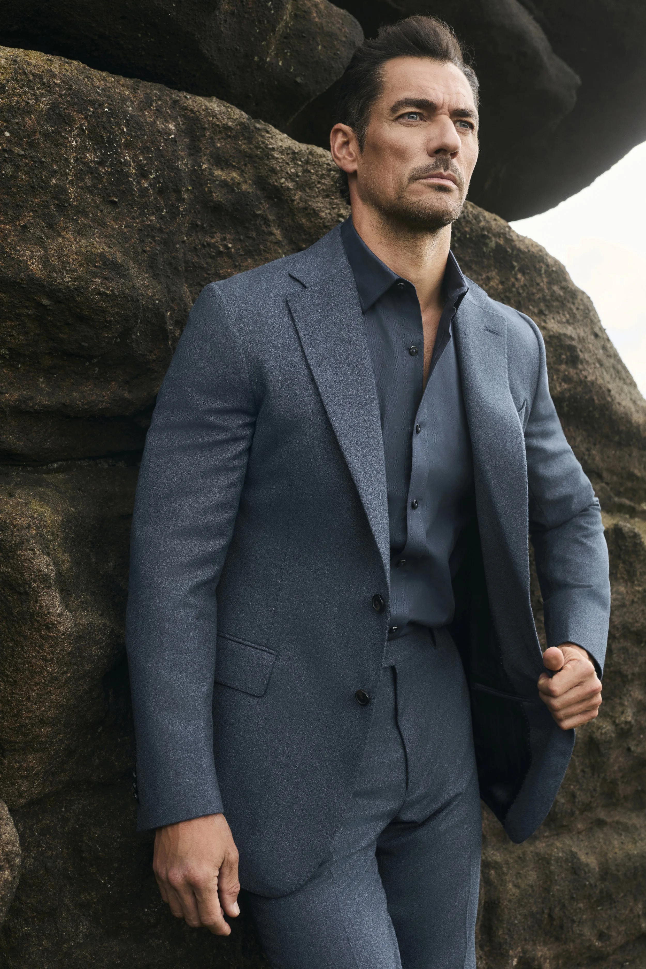 Jaeger Mouline Suit Jacket, £260, Jaeger Merino Silk LS Design, £85, Jaeger Oxford LS Shirt, £69, Jaeger Mouline Suit Trouser, £140.jpg
