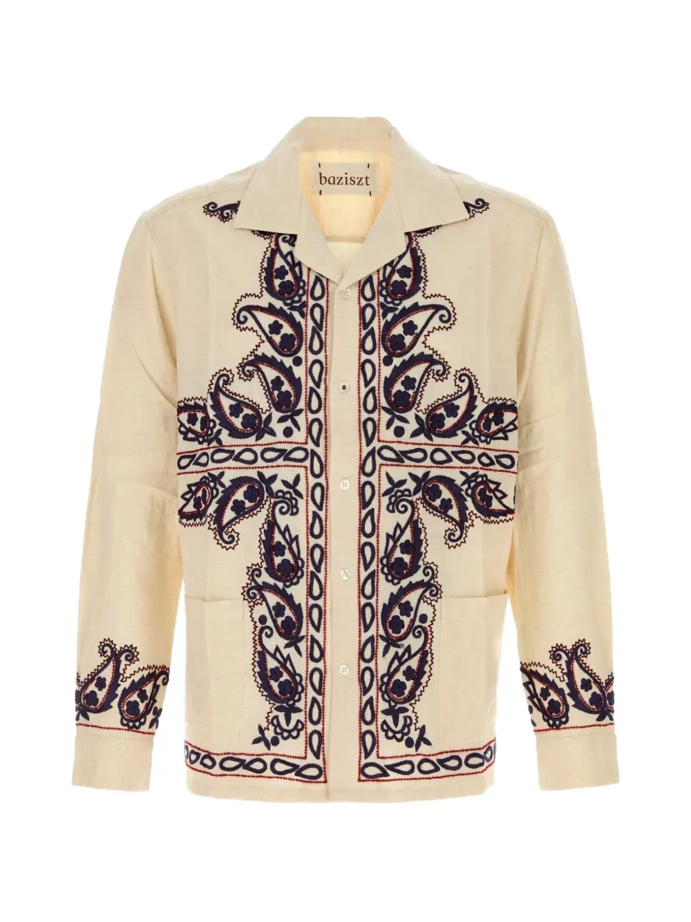 Baziszt Memento paisley-embroidered shirt at Farfetch - £639