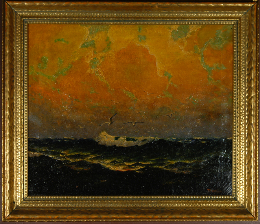 Oil on canvas, 24" by 270", Signed LR
