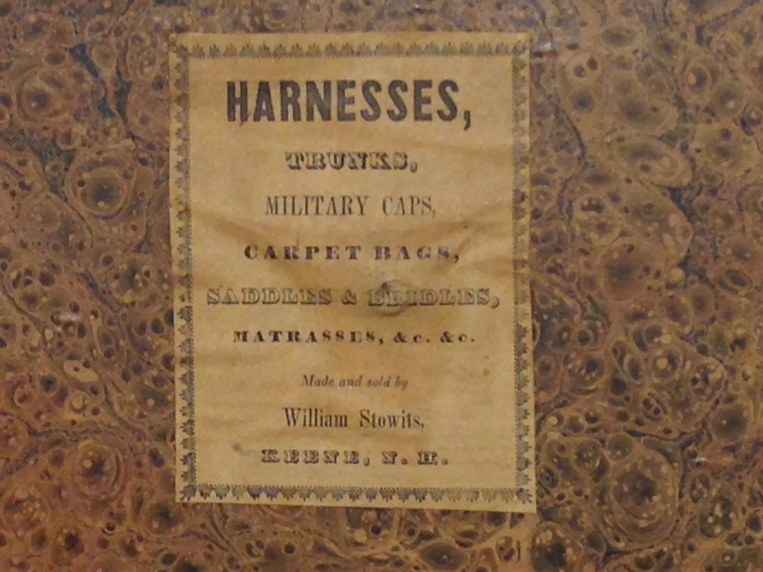 Wm. Stowtiz, Keene NH