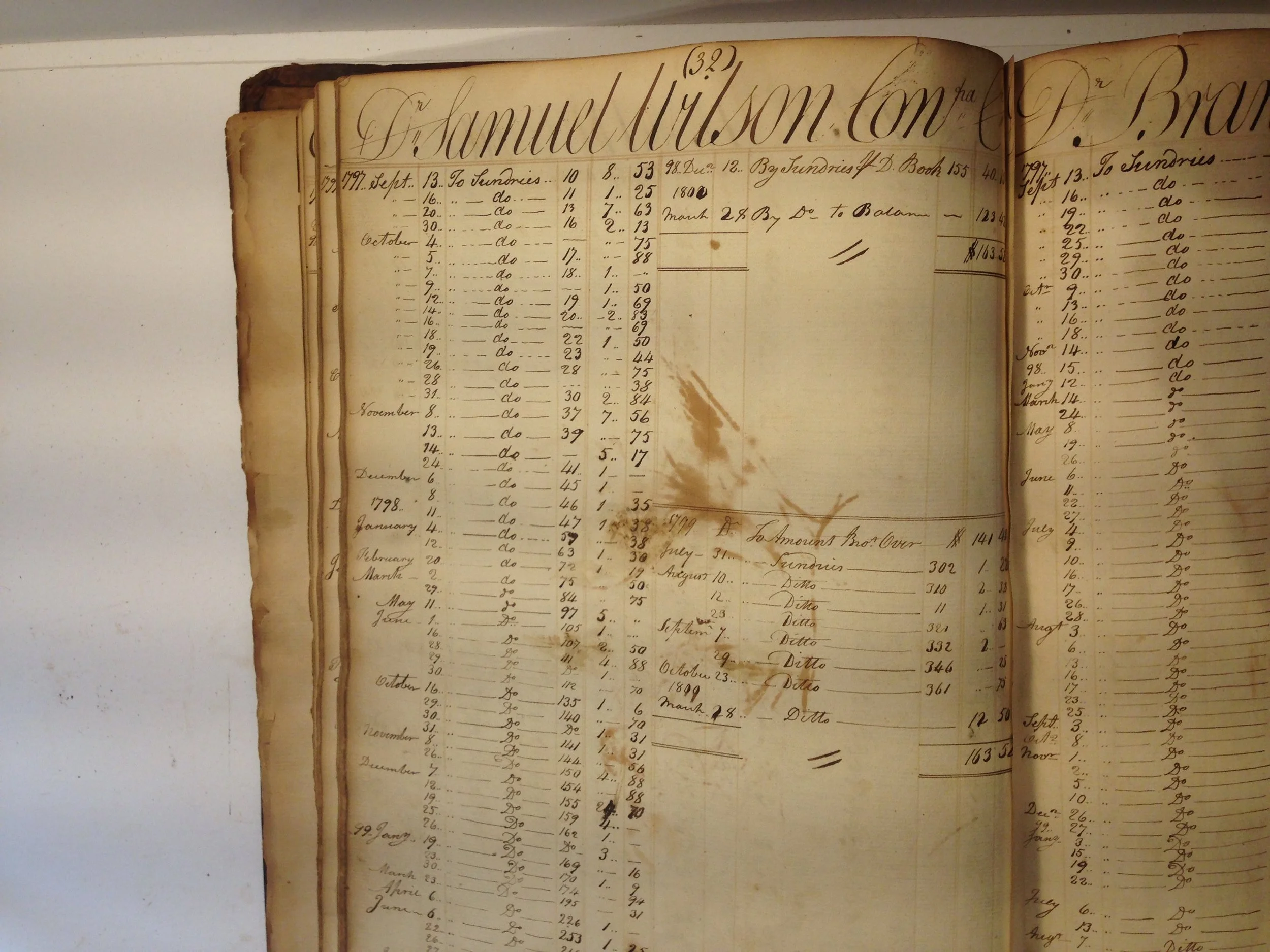 Samuel Wilson (later known as Uncle Sam) opened an account in 1797.  This may be the earliest known business record of Uncle Sam.