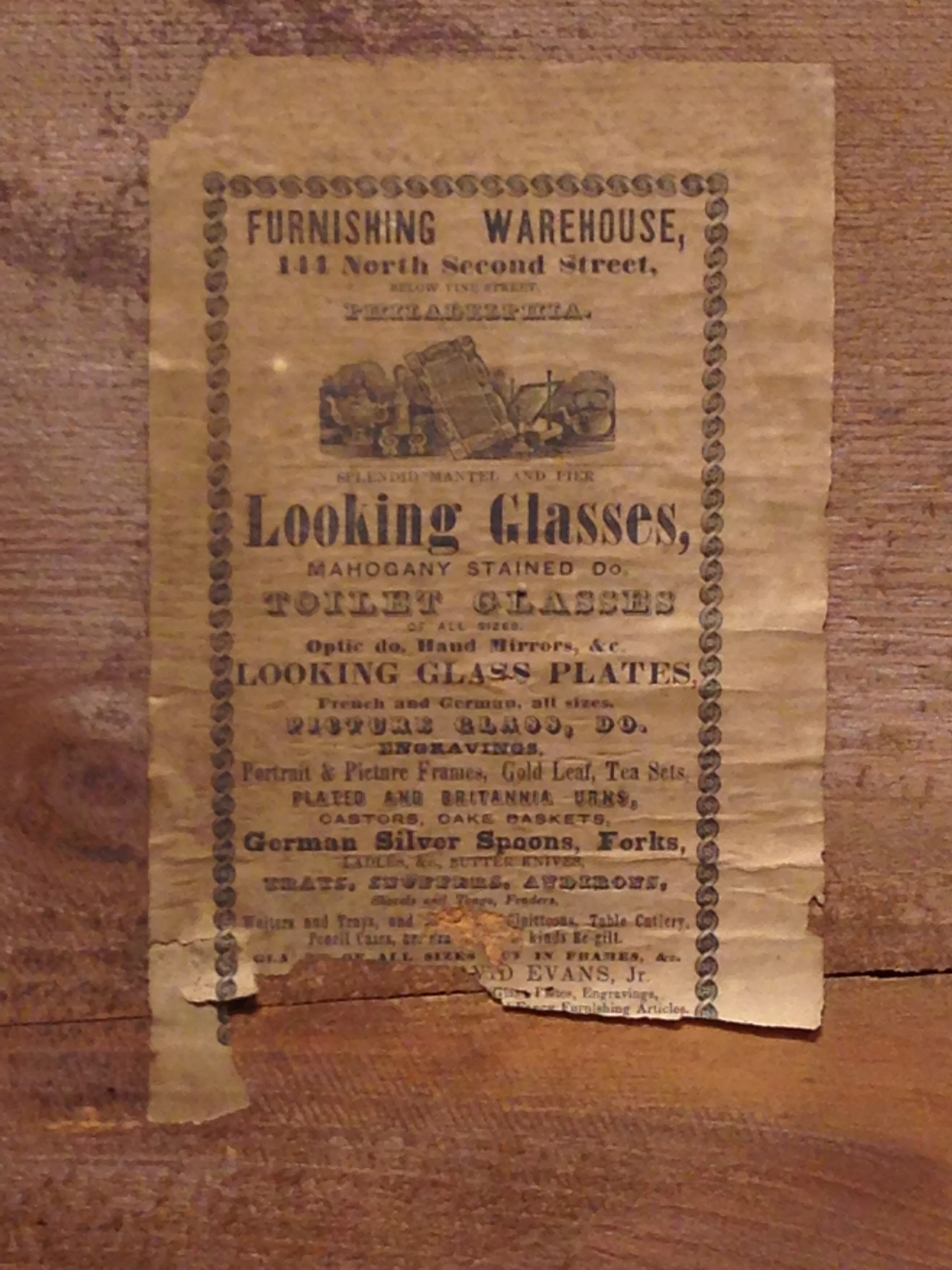 Evans mirror label.JPG