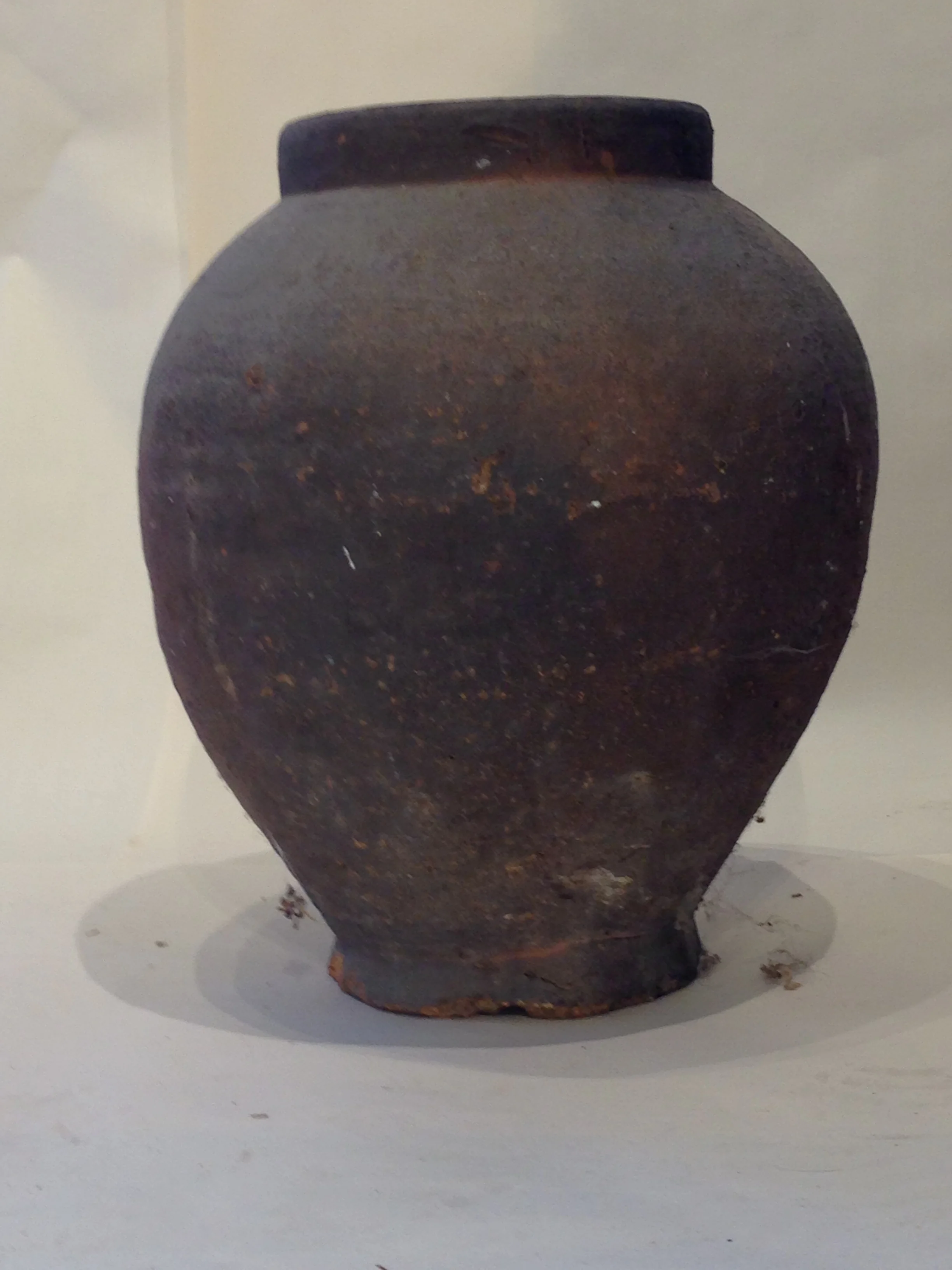 Early pot, 16 inches tall.  This pot is nearly identical to one in the Albany Institute of History and Art