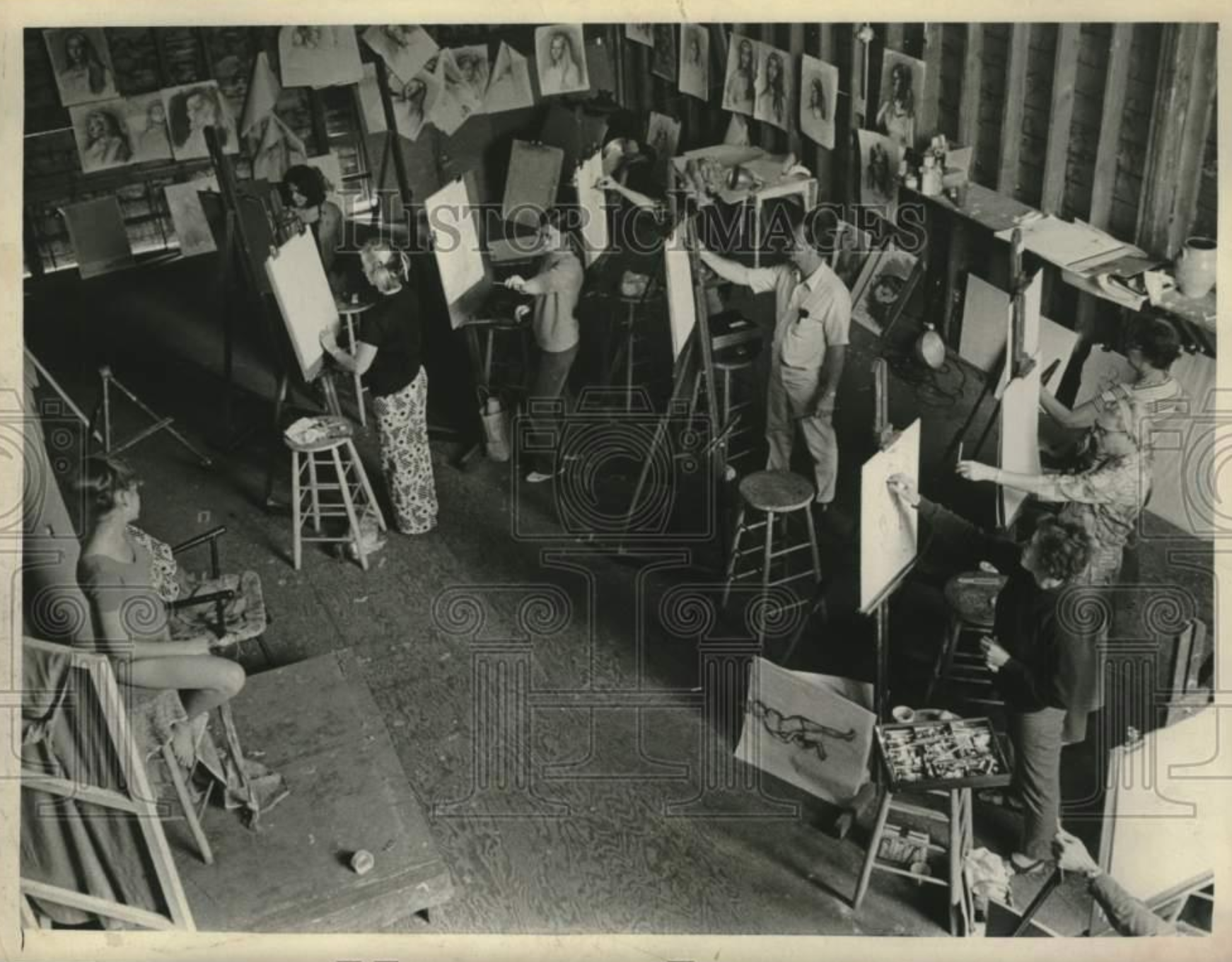 Instruction inside at Malden Bridge, 1970