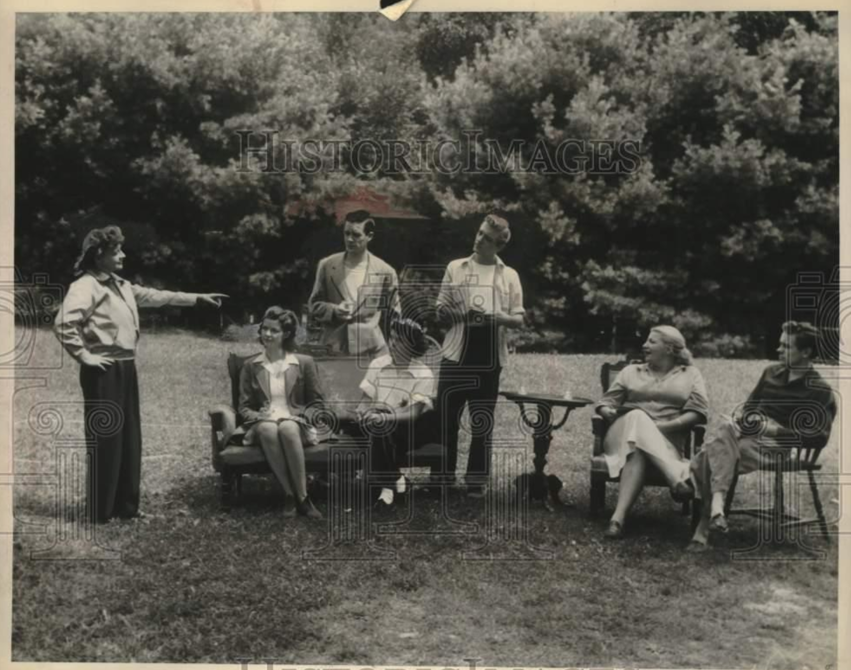 Actors at Malden Bridge Playhouse, 1950