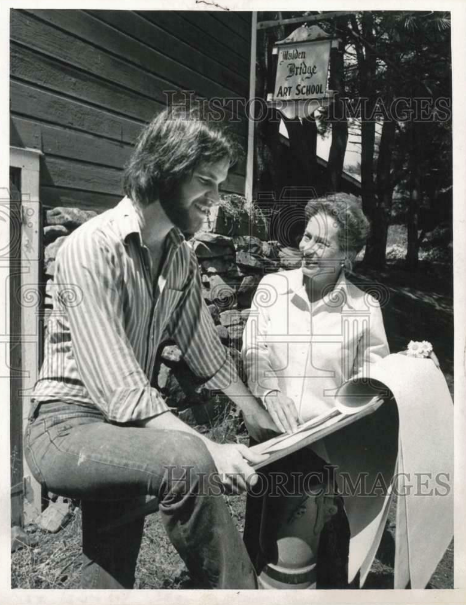 Betty Warren in 1973 with student Sean Mace